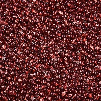 6/0 Baking Paint Transparent Fringe Glass Seed Beads X1-SEED-N006-06D-1