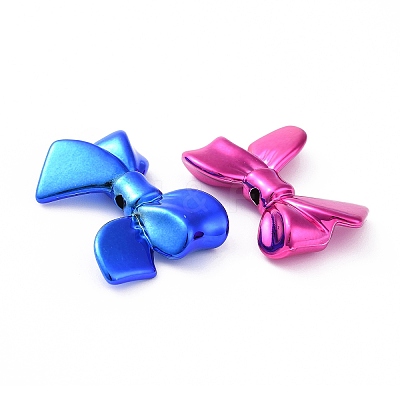 UV Plated Opaque Acrylic Beads OACR-P011-01H-1