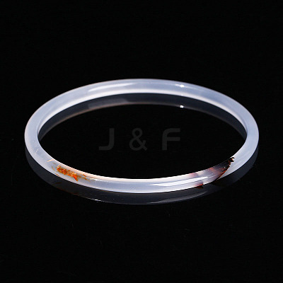 Dyed Natural Dendritic Agate Simple Plain Bangle for Women FIND-PW0021-09B-08-1