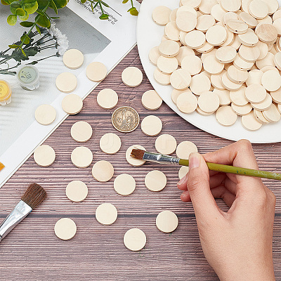 150Pcs Wooden Beads WOOD-DR0001-02A-1