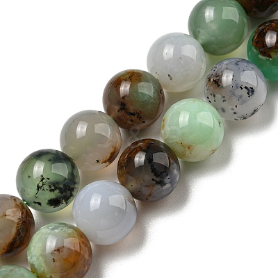 Natural Serpentine Beads Strands G-R494-A03-04-1