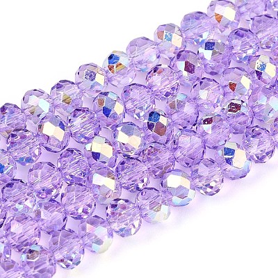 Transparent Glass Beads Strands EGLA-N016-4mm-03-1