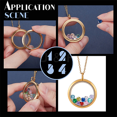 DIY Locket Pendant Necklaces Jewelry Kits DIY-PH0029-92G-01-1