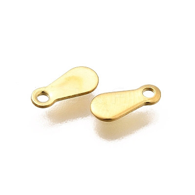 304 Stainless Steel Stamping Blank Tag Charms STAS-F311-04G-02-1