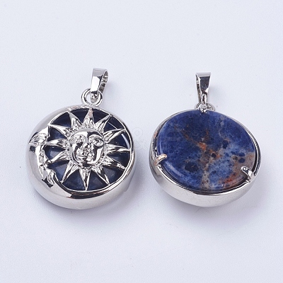 Natural & Synthetic Mixed Stone Pendants G-K234-C-1