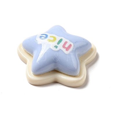 Lovely Opaque Resin Cabochons RESI-B012-06F-1