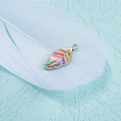 Alloy Enamel Pendants PALLOY-TAC0009-25P-C-1