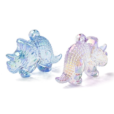 Electroplate Transparent UV Plating Acrylic Pendants OACR-I014-06-1