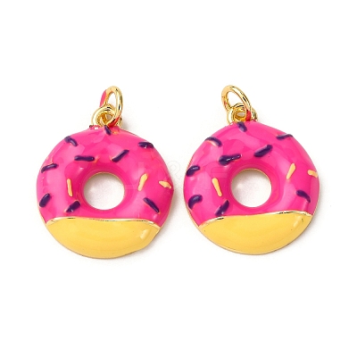 Brass Enamel Pendants KK-A265-03G-1