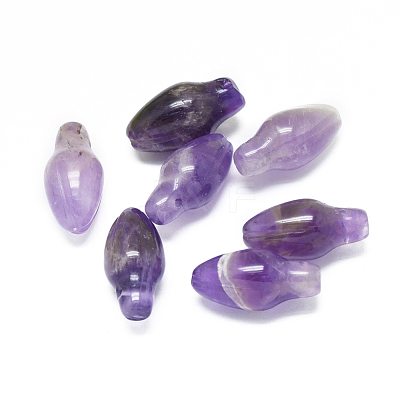Natural Amethyst Pendants G-F637-18C-1