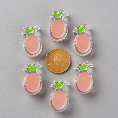 Transparent Enamel Acrylic Beads TACR-S155-002C-1
