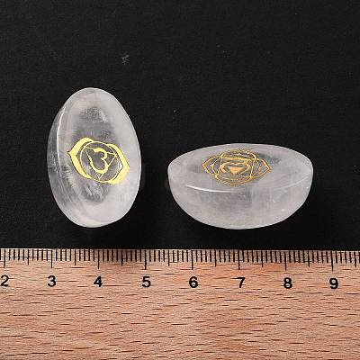 Natural Quartz Crystal Oval Display Decorations G-F774-01C-1