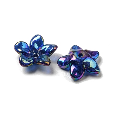 AB Color Plated Acrylic Beads OACR-G034-01C-1