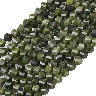 Natural Chinese Jade Beads Strands G-P611-C25-01-1