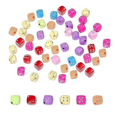 Plating Acrylic Beads X-PACR-T006-09-1
