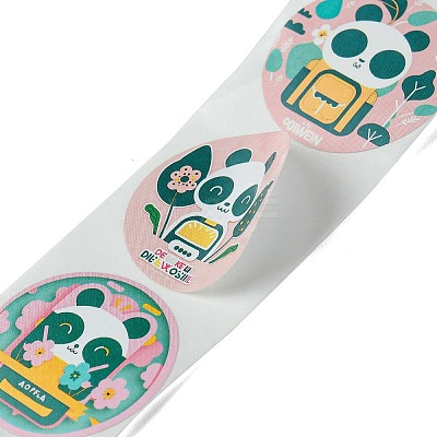Cartoon Patterns Paper Gift Sticker Rolls LS-DIY-R083-03B-1