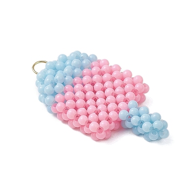 Opaque Acrylic Pendants PALLOY-CJ00148-1