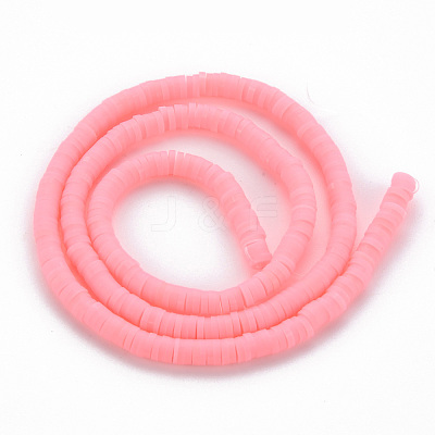 Handmade Polymer Clay Bead Strands CLAY-T002-4mm-59-1