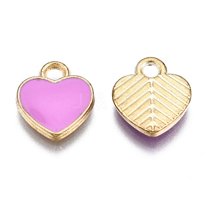 Alloy Enamel Charms X-ENAM-S121-041G-1