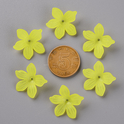 Frosted Acrylic Bead Caps MACR-S371-05A-717-1