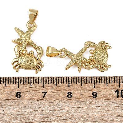 Brass Pendants KK-I358-057G-01-1