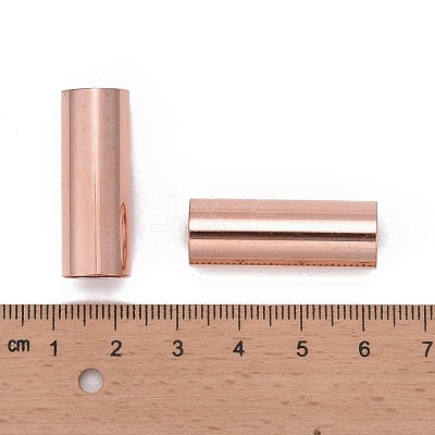 Brass Tube Beads KK-E774-81RG-1