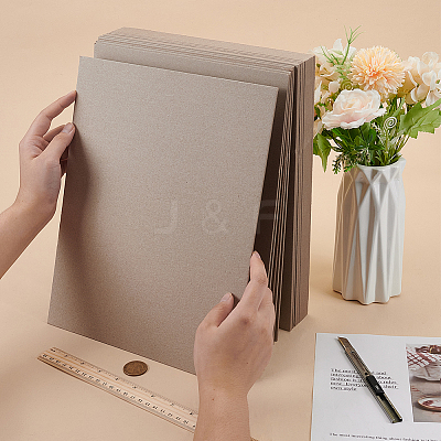Rectangle Kraft Papers Chip Boards DIY-WH0479-84B-1