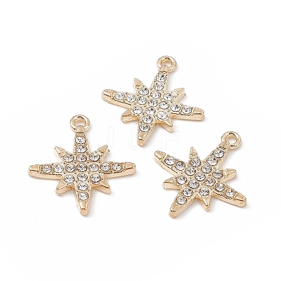 Alloy Crystal Rhinestone Pendants LS-FIND-C019-29KCG-1