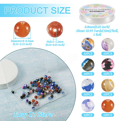 DIY Stretch Bracelet Making Kit DIY-FW0001-36-1