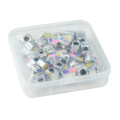 33Pcs 11 Styles CCB Plastic Large Hole Beads CCB-FS0001-12-1