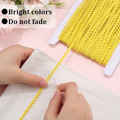 40M Polyester Wavy Fringe Trim Ribbon OCOR-GF0004-39M-1