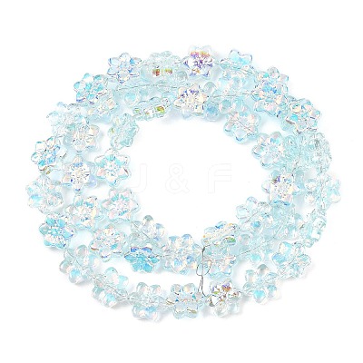 Electroplate Glass Beads Strands EGLA-P069-02A-AB03-1
