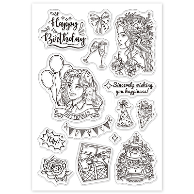 PVC Plastic Clear Stamps DIY-WH0448-0721-1