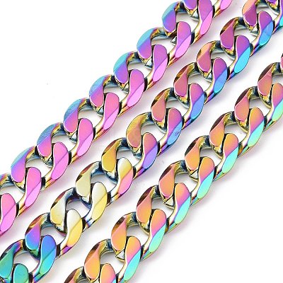 304 Stainless Steel Cuban Link Chains CHS-L020-023M-1