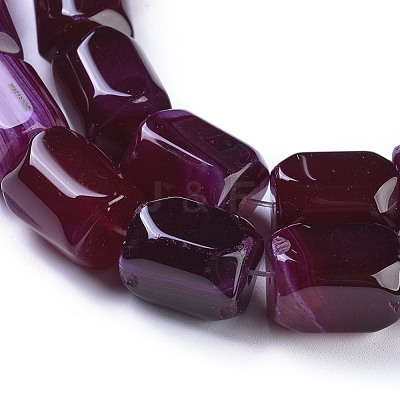 Natural Agate Beads Strands G-L542-B09-1