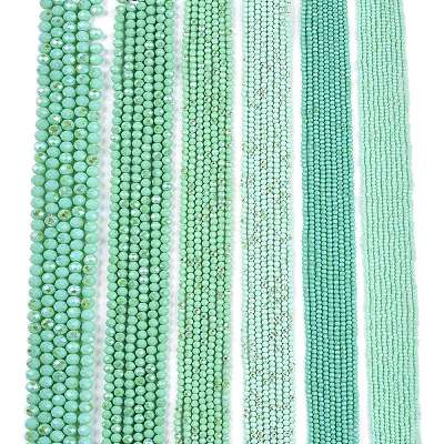 Electroplate Opaque Solid Color Glass Beads Strands LS-EGLA-A044-P4mm-L14-1
