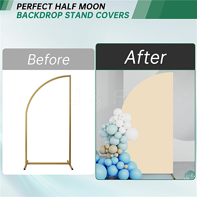 Cloth D-shaped Arch Backdrop Cover for Birthday Party Wedding Baby Shower Decorations DIY-WH20079-043C-1