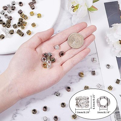 Tibetan Style Alloy European Beads TIBEB-PH0004-63-1