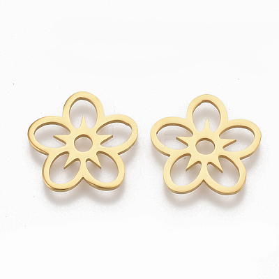 201 Stainless Steel Filigree Joiners STAS-S079-113G-1