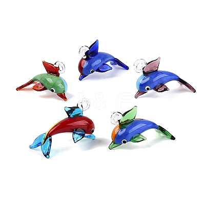 Handmade Lampwork Pendants LA-N048-25-1