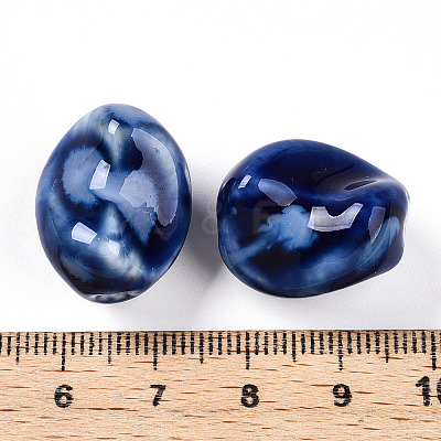 Handmade Porcelain Beads PORC-N008-06D-1