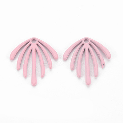 Spray Painted Alloy Pendants PALLOY-Q433-029G-RS-1