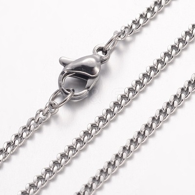 Non-Tarnish 304 Stainless Steel Necklace X-MAK-K004-11P-1