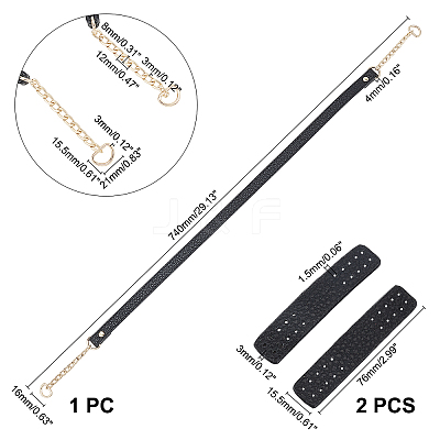 PU Leather Bag Straps FIND-WH0071-11A-1
