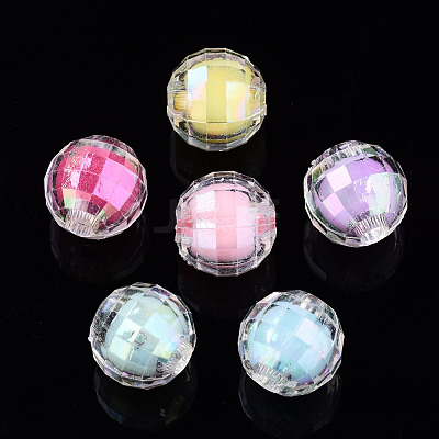 Transparent Acrylic Beads TACR-N011-006A-03-1