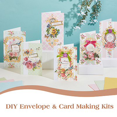 Paper Greeting Card Kit for Children DIY-WH0699-83C-1