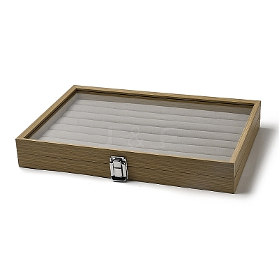 8-slot Wooden Ring Presentation Boxes ODIS-M007-02-1