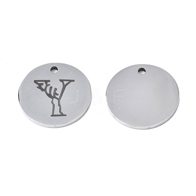 Non-Tarnish 304 Stainless Steel Charms STAS-T059-26P-Y-1