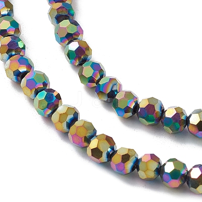 Electroplate Glass Beads Strands EGLA-K015-09D-1