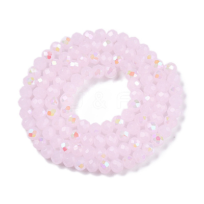 Electroplate Glass Beads Strands EGLA-A044-J4mm-L02-1